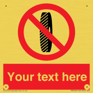 Custom Do Not Change Grinding Wheel Sign